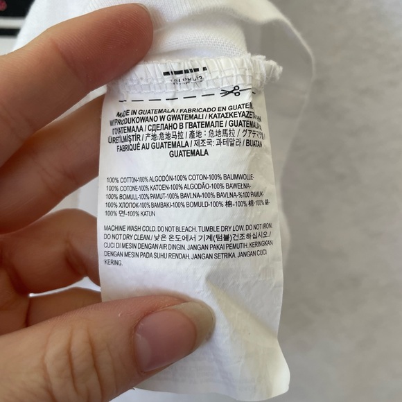 Van’s Logo Floral Short Sleeve Tee White Women’s Small - Picture 7 of 9